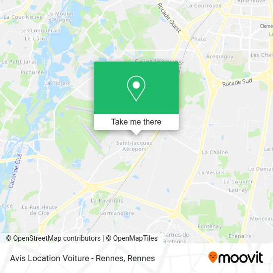 Avis Location Voiture - Rennes map