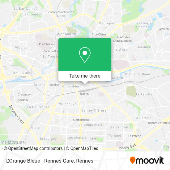 L'Orange Bleue - Rennes Gare map