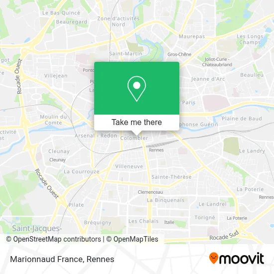 Marionnaud France map