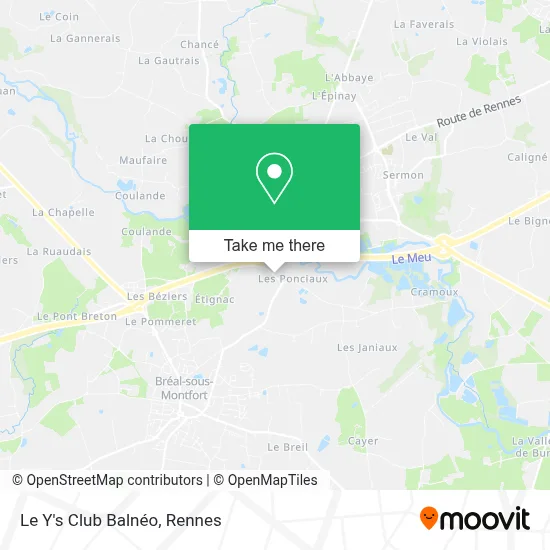 Le Y's Club Balnéo map