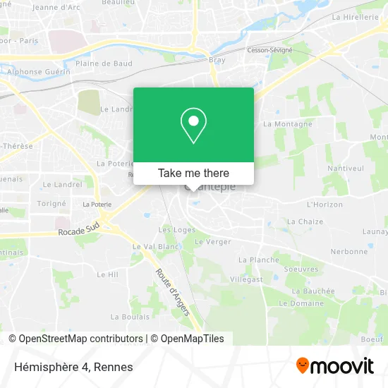 Hémisphère 4 map
