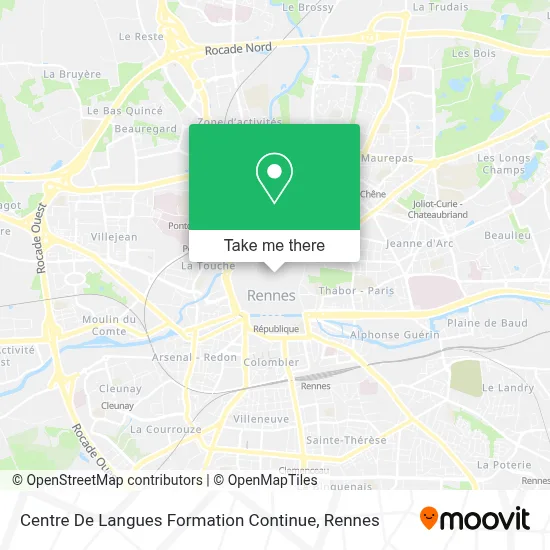 Centre De Langues Formation Continue map