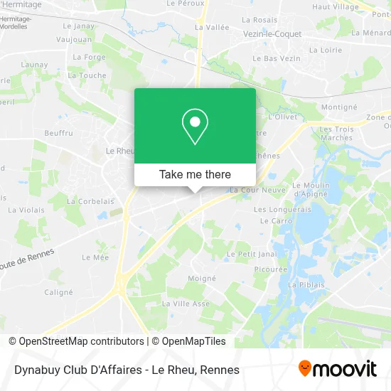 Dynabuy Club D'Affaires - Le Rheu map
