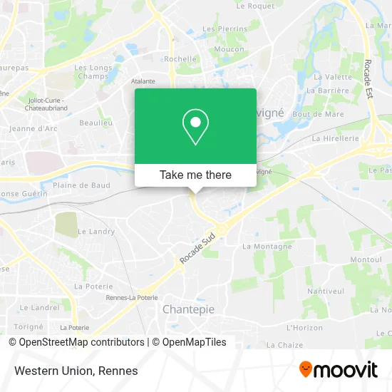 Western Union map