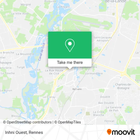 Mapa Inhni Ouest