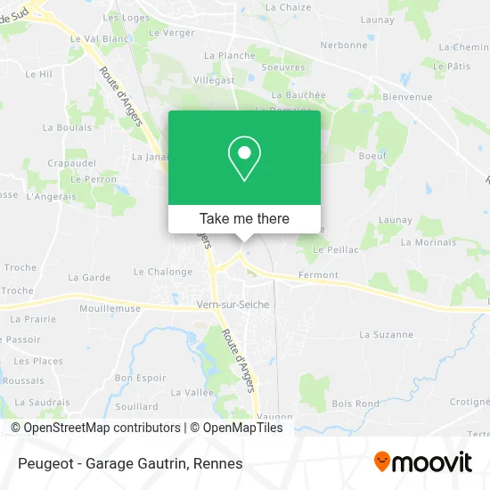 Peugeot - Garage Gautrin map