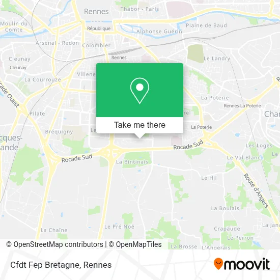 Cfdt Fep Bretagne map