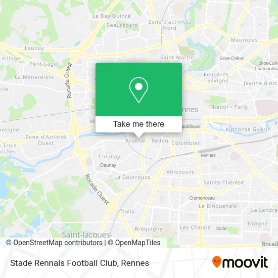 Stade Rennais Football Club map