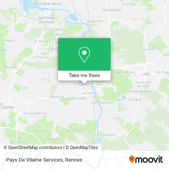 Pays De Vilaine Services map