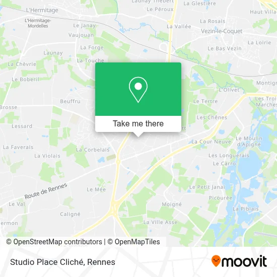 Studio Place Cliché map