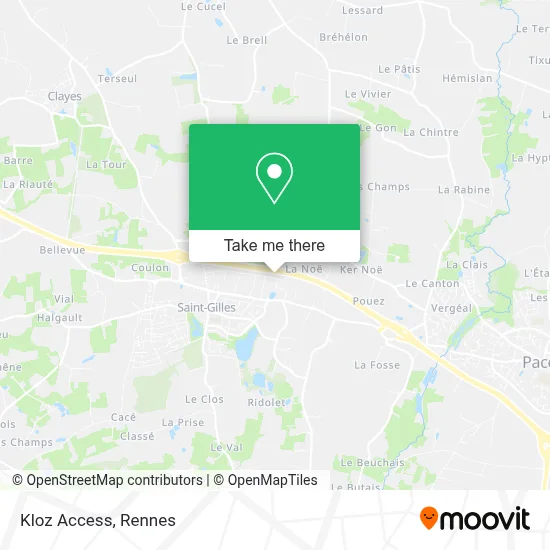 Kloz Access map