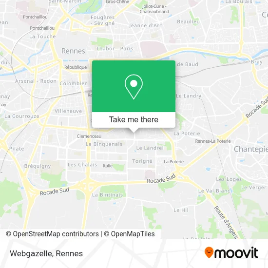 Webgazelle map