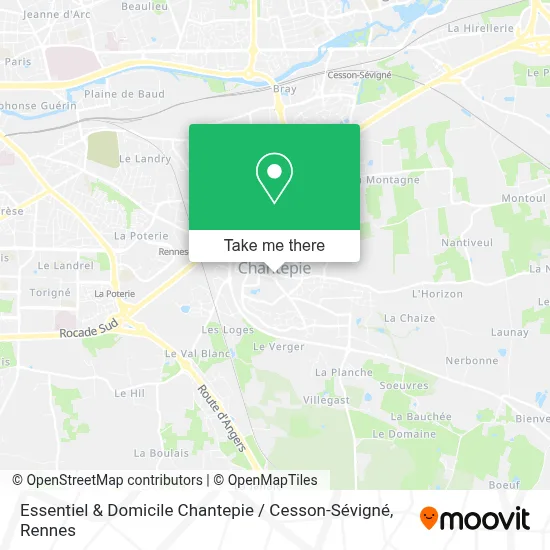 Essentiel & Domicile Chantepie / Cesson-Sévigné map