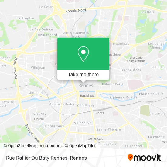 Rue Rallier Du Baty   Rennes map