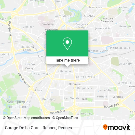 Garage De La Gare - Rennes map