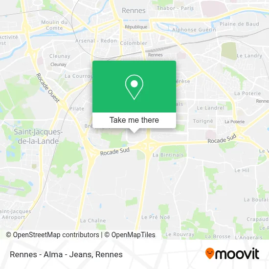 Rennes - Alma - Jeans map