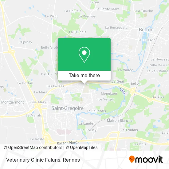 Veterinary Clinic Faluns map