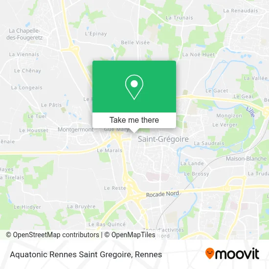 Aquatonic Rennes Saint Gregoire map