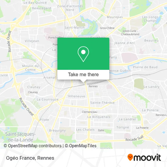 Ogéo France map