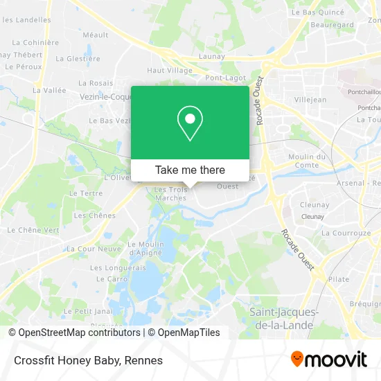 Crossfit Honey Baby map