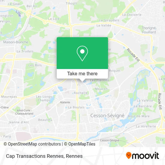 Cap Transactions Rennes map