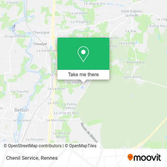 Chenil Service map