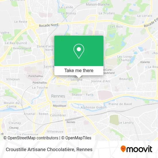 Croustille Artisane Chocolatière map