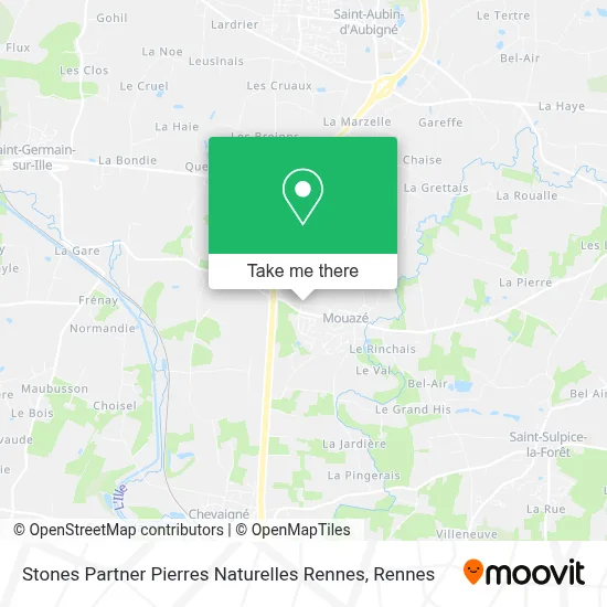 Stones Partner Pierres Naturelles Rennes map