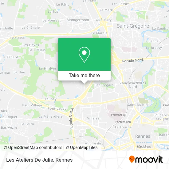 Les Ateliers De Julie map