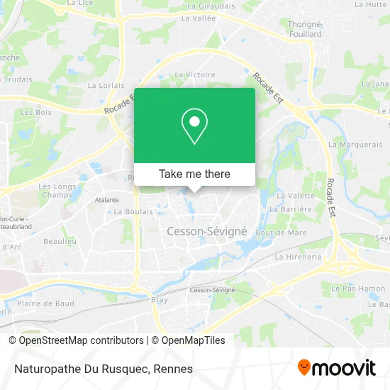 Naturopathe Du Rusquec map