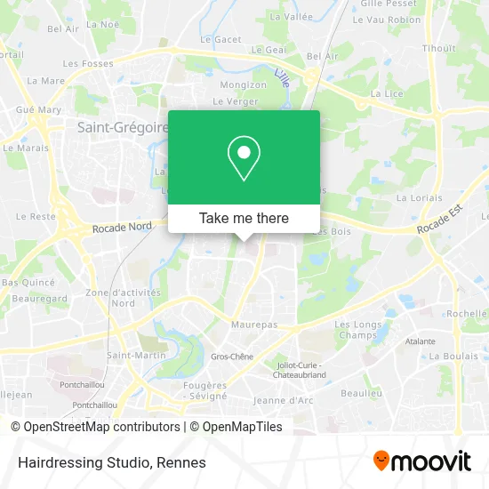 Studio Coiffure map