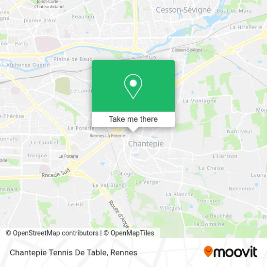 Chantepie Tennis De Table map