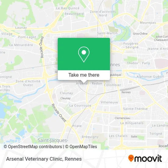 Arsenal Veterinary Clinic map