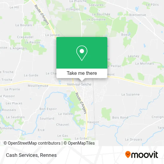 Cash Services map