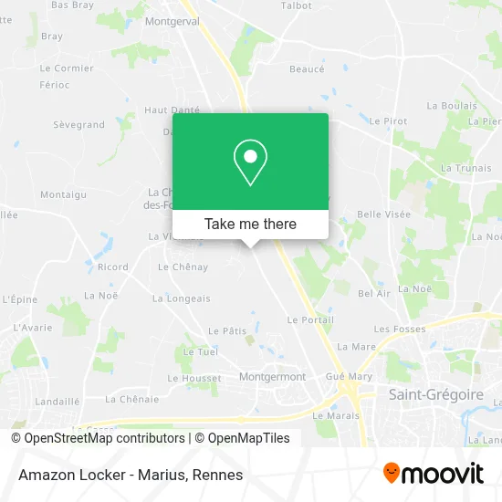 Amazon Locker - Marius map