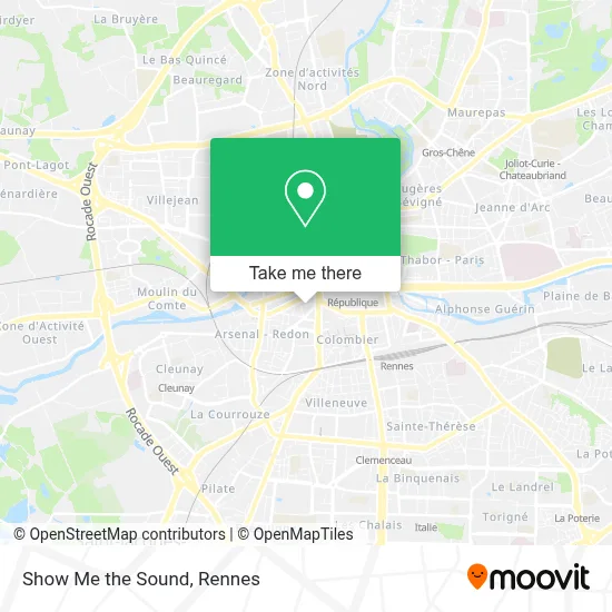 Mapa Show Me the Sound