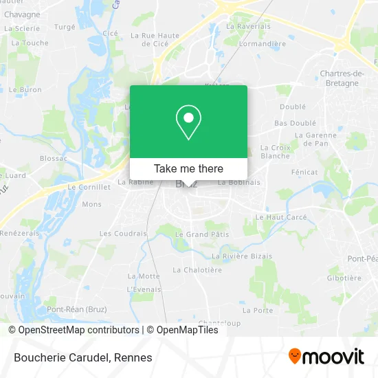 Boucherie Carudel map