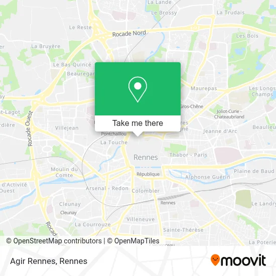 Agir Rennes map