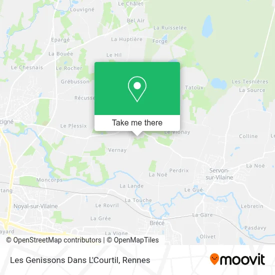 Les Genissons Dans L'Courtil map