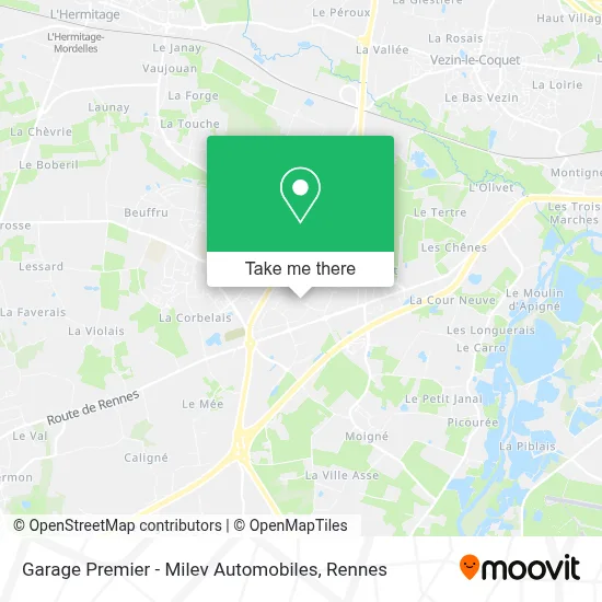 Garage Premier - Milev Automobiles map