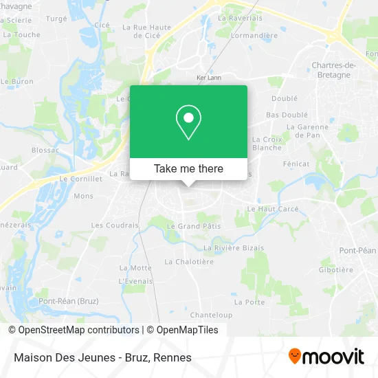Maison Des Jeunes - Bruz map