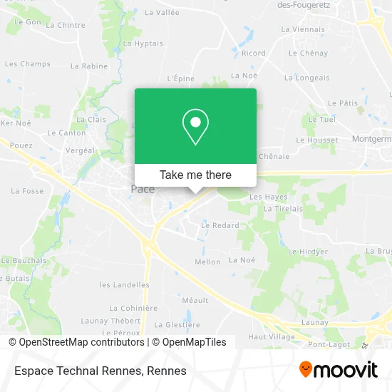 Espace Technal Rennes map