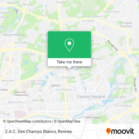 Z.A.C. Des Champs Blancs map