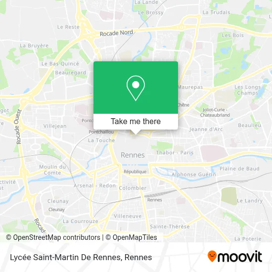 Lycée Saint-Martin De Rennes map