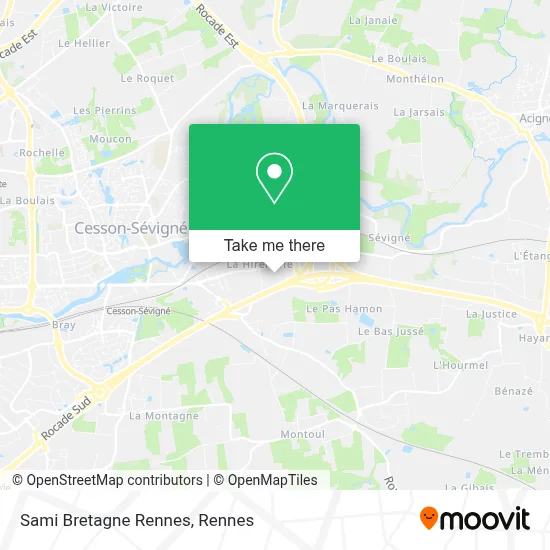 Sami Bretagne Rennes map