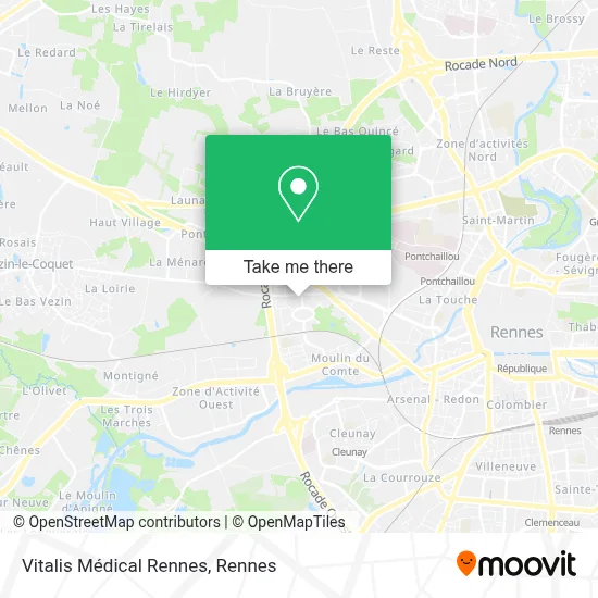 Vitalis Médical Rennes map