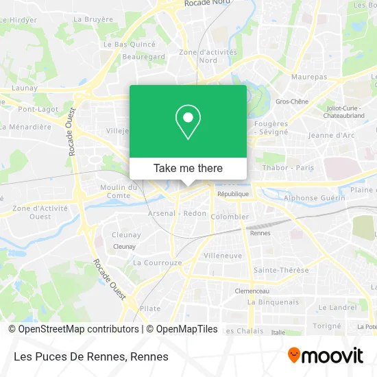 Les Puces De Rennes map