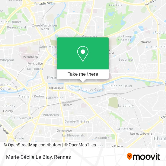 Marie-Cécile Le Blay map