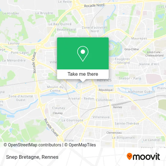 Snep Bretagne map