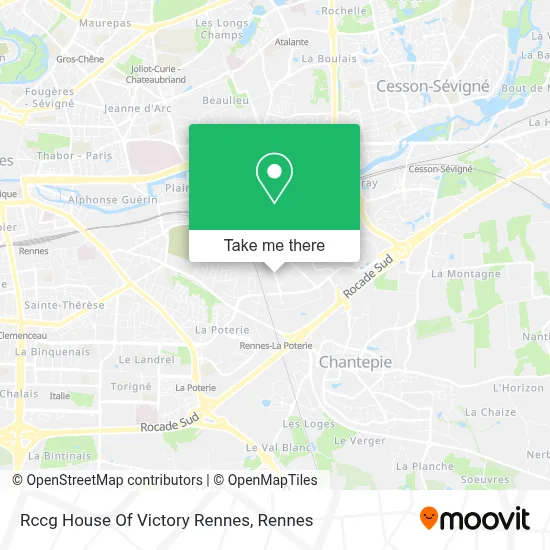 Rccg House Of Victory Rennes map